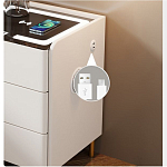 Умная прикроватная тумбочка c зарядкой для телефона Smart Furniture варинант исполнения - 3 | Loft Concept в Липецке