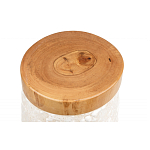 Керамический столик с деревянной столешницей "Пешка" варинант исполнения - 5 | Loft Concept в Липецке