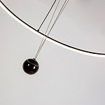 Светодиодная люстра Black LED Circle and Ball Lamp варинант исполнения - 6 | Loft Concept в Липецке