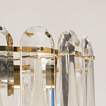 Люстра многоярусная с овальными прозрачными подвесками 36 см Harmonica варинант исполнения - 7 | Loft Concept в Липецке