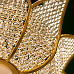 Люстра в форме тюльпана с лепестками из прозрачных стеклянных бусин Hanging Flowers варинант исполнения - 5 | Loft Concept в Липецке