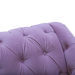 Кушетка фиолетовая с мягкой обивкой из велюра Michael Couch варинант исполнения - 4 | Loft Concept в Липецке