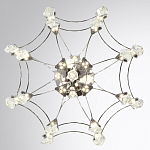 Люстра подвесная из металла с хрустальными подвесками прозрачного цвета Quasar 41 варинант исполнения - 10 | Loft Concept в Липецке