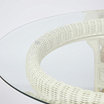 Комплект обеденный из ротанга Eloise grand white варинант исполнения - 13 | Loft Concept в Липецке