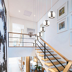 Подвесной светильник со стеклянным плафоном Inner Gleam Globe black  варинант исполнения - 4 | Loft Concept в Липецке