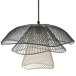Подвесной светильник Black Grey Mesh Lampshade Hanging Lamp варинант исполнения - 1 | Loft Concept в Липецке