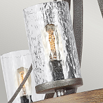 Люстра с цилиндрическим плафонами из толстого волнистого стекла в индустриальном стиле Feiss варинант исполнения - 12 | Loft Concept в Липецке