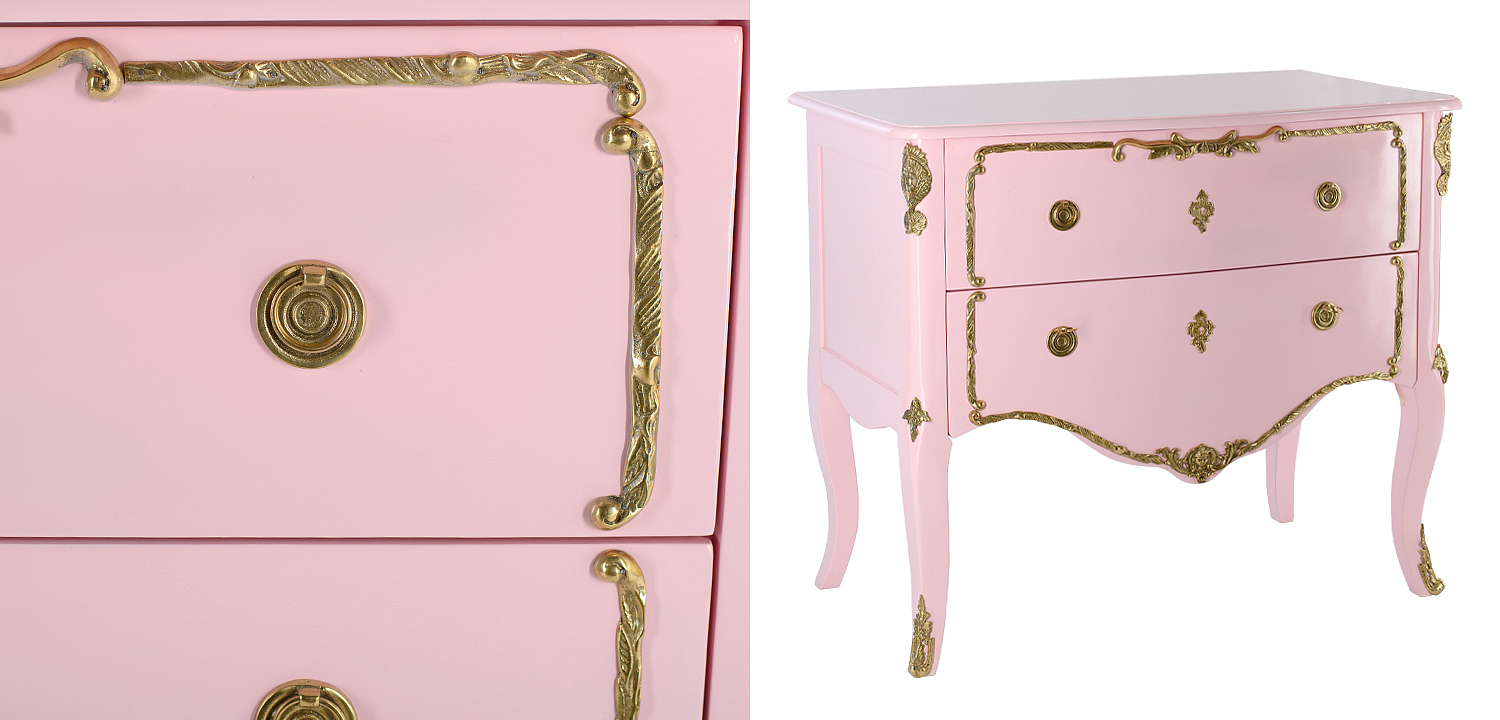 Комод в стиле рококо L.XV CHEST OF DRAWERS Rosamel Розовый Комод в стиле рококо L.XV CHEST OF DRAWERS Rosamel Розовый - Loft-Concept в Липецке
