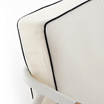 Садовый 2-х местный диван с подлокотниками из тика White варинант исполнения - 7 | Loft Concept в Липецке