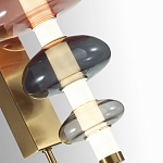 Бра с плафоном из разноцветного стекла Glass Peonies варинант исполнения - 1 | Loft Concept в Липецке