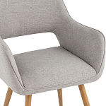 Стул в рогожке серого цвета NEASAN STOOL варинант исполнения - 7 | Loft Concept в Липецке