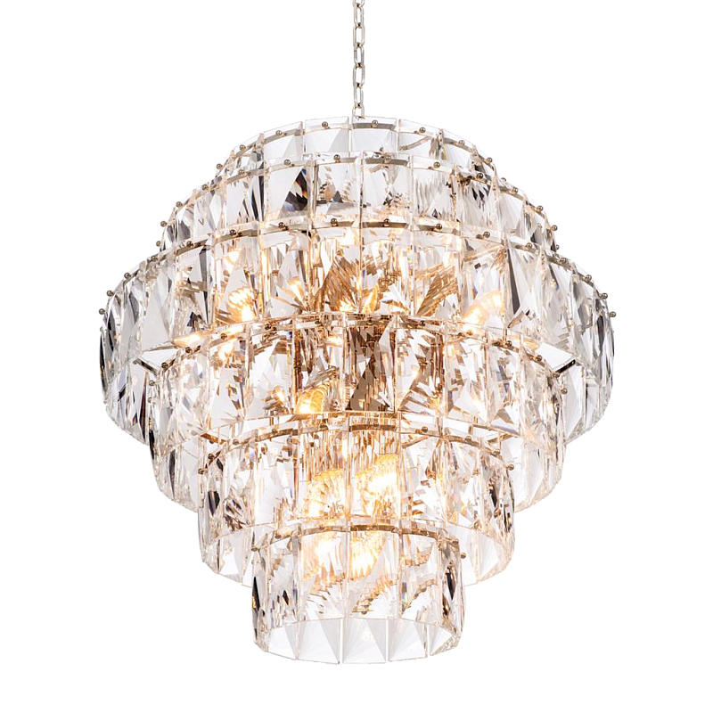 Люстра Chandelier Amazone L Никель Прозрачный Люстра Chandelier Amazone L Никель Прозрачный в Липецке | Loft Concept