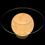 Торшер - журнальный стол Cryptocrystalline Stone варинант исполнения - 7 | Loft Concept в Липецке