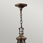 Люстра бронзового цвета с бежевыми абажурами из органзы в классическом стиле Hinkley варинант исполнения - 4 | Loft Concept в Липецке