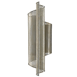 Бра серебряное изогнутой формы с перфорацией Perforation варинант исполнения - 3 | Loft Concept в Липецке