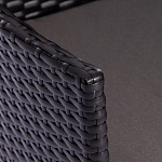 Обеденный комплект из искуственного ротанга Vintara черный варинант исполнения - 5 | Loft Concept в Липецке