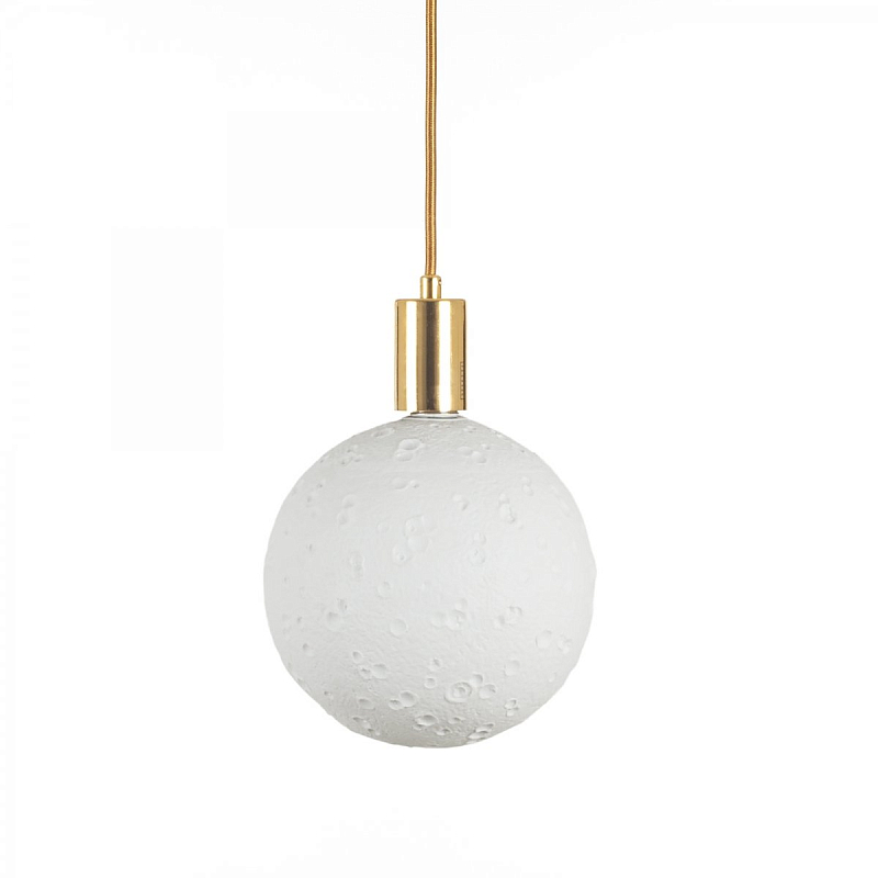 Подвесной светильник Seletti Moon Bulb Big Золотой Белый Подвесной светильник Seletti Moon Bulb Big Золотой Белый в Липецке | Loft Concept