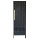 Узкий Шкаф Primo с 2 выдвижными ящиками Черный дуб варинант исполнения - 1 | Loft Concept в Липецке