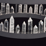 Люстра с двумя кольцами черного цвета с хрустальными элементами QUARTZ CRYSTAL варинант исполнения - 11 | Loft Concept в Липецке