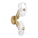 Бра с ветвистыми бронзовыми элементами и стеклянными рифлеными дисками Textured Glass Bra варинант исполнения - 4 | Loft Concept в Липецке