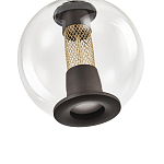 Подвесной светильник с плафоном в форме шара Inner Gleam Orb black  варинант исполнения - 3 | Loft Concept в Липецке