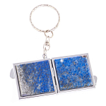 Зеркало брелок складное двухстороннее из натурального камня Лазурит Stone Mirrors варинант исполнения - 6 | Loft Concept в Липецке