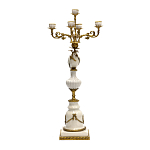 Подсвечник белый Попугай из фарфора с бронзовыми элементами Eden Garden варинант исполнения - 2 | Loft Concept в Липецке