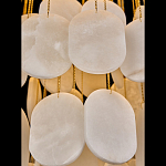 Люстра с овальными подвесками из натурального камня Spatial Composition варинант исполнения - 4 | Loft Concept в Липецке