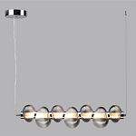 Подвесной светильник линейный с 7-ю рифлеными стеклянными шарами Marcelh Light варинант исполнения - 8 | Loft Concept в Липецке