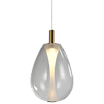 Подвесной светильник со стеклянным плафоном в форме капли NAOMI drop transparent glass варинант исполнения - 3 | Loft Concept в Липецке