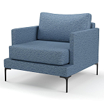 Мебельная ткань Шенилл голубой цвет 138 см T4-26 варинант исполнения - 5 | Loft Concept в Липецке