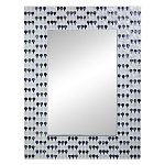 Прямоугольное зеркало с инкрустацией раковинами устриц Mother оf Pearl Facets варинант исполнения - 1 | Loft Concept в Липецке