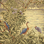 Обои ручная роспись Le Brésil Amarelo Deep Rich Gold варинант исполнения - 1 | Loft Concept в Липецке