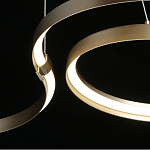 Люстра подвесная светодиодная в виде волнообразной ленты Ribbon Vortex варинант исполнения - 19 | Loft Concept в Липецке