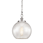 Подвесной светильник с прозрачным стеклянным плафоном в форме шара в современном стиле на цепи Feiss варинант исполнения - 1 | Loft Concept в Липецке