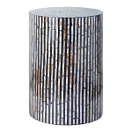 Столик с инкрустацией с перламутровым узором Dominic Black варинант исполнения - 1 | Loft Concept в Липецке