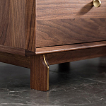 Прикроватный деревянный столик с ящиками Moon Walnut Furniture варинант исполнения - 4 | Loft Concept в Липецке