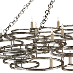 Люстра фигурная многоярусная из круглых элементов Round Metal Element варинант исполнения - 1 | Loft Concept в Липецке