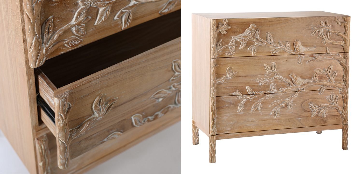 Комод с птицами Land & Sky Chest of Drawers Комод с птицами Land & Sky Chest of Drawers - Loft-Concept в Липецке
