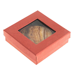 Зеркало карманное складное круглое из натурального камня Оникс в подарочной упаковке Gold Stone Mirrors варинант исполнения - 4 | Loft Concept в Липецке