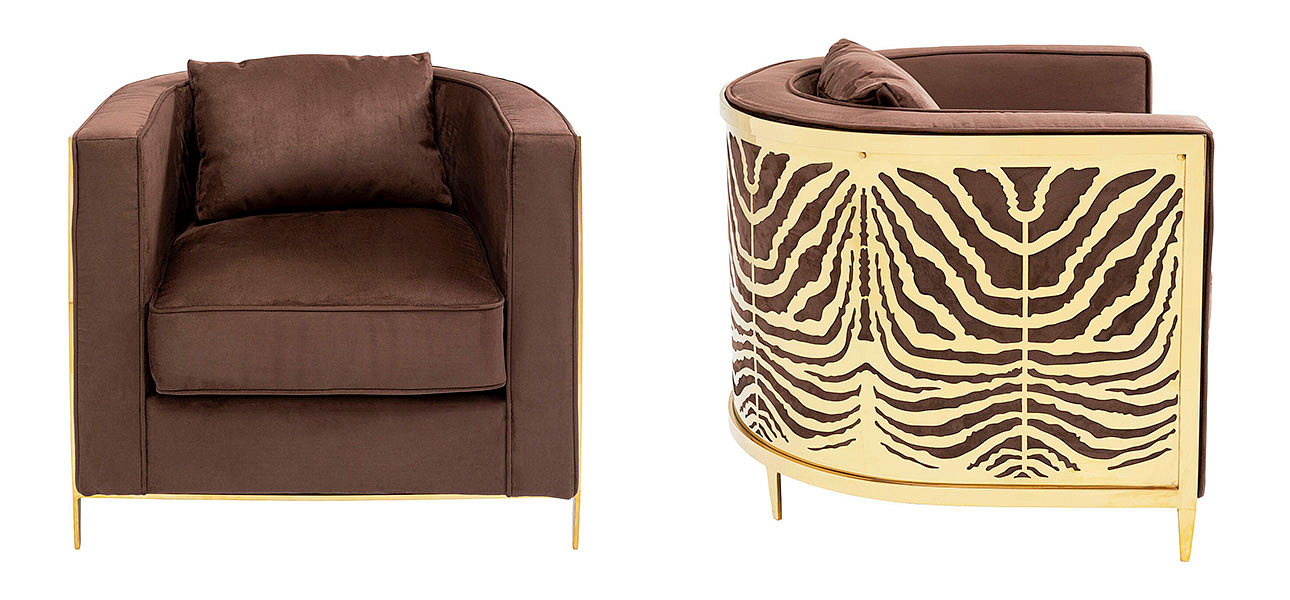 Дизайнерское кресло Velvet Ice Breaker Armchair Дизайнерское кресло Velvet Ice Breaker Armchair - Loft-Concept в Липецке