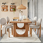 Деревянный стул из массива дуба Reed Oak Chair варинант исполнения - 6 | Loft Concept в Липецке