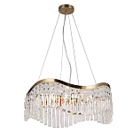 Люстра подвесная волнистой формы с хрустальными подвесками Ludivine Lighting варинант исполнения - 1 | Loft Concept в Липецке