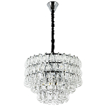 Люстра с хрустальными подвесками в виде капель Antoine Crystal Drops Chrome Chandelier 9 варинант исполнения - 2 | Loft Concept в Липецке