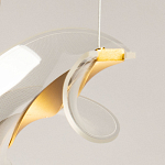 Люстра линейная с изогнутым плафоном Wave Line варинант исполнения - 10 | Loft Concept в Липецке