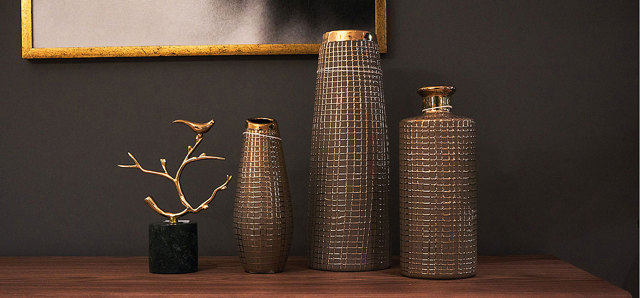Ваза Golden mesh 35 Ваза Golden mesh 35 - Loft-Concept в Липецке