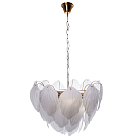 Люстра с лепестками из матового рифленого стекла Chandelier Water Lily варинант исполнения - 1 | Loft Concept в Липецке