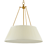 Подвесной светильник светодиодный с фактурным тканевым конусообразным абажуром White Fabric Lampshade варинант исполнения - 4 | Loft Concept в Липецке