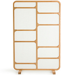 Ширма из массива дуба и ткани Arcuri Screen варинант исполнения - 2 | Loft Concept в Липецке