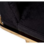 Стул обеденный велюровый черный с золотым каркасом Nobility варинант исполнения - 4 | Loft Concept в Липецке